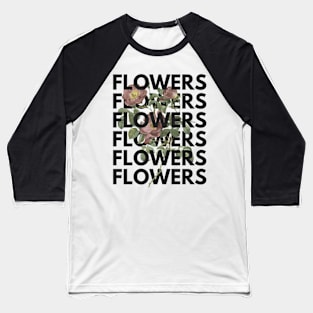 Miley Cyrus Inspired Flowers Baseball T-Shirt